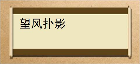 望风扑影