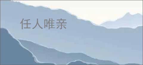 任人唯亲