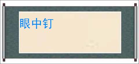眼中钉