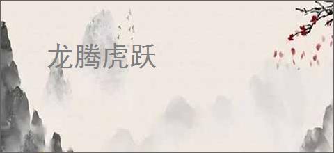 龙腾虎跃