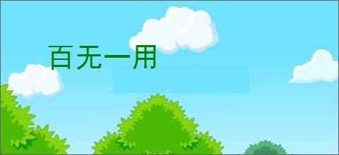 百无一用